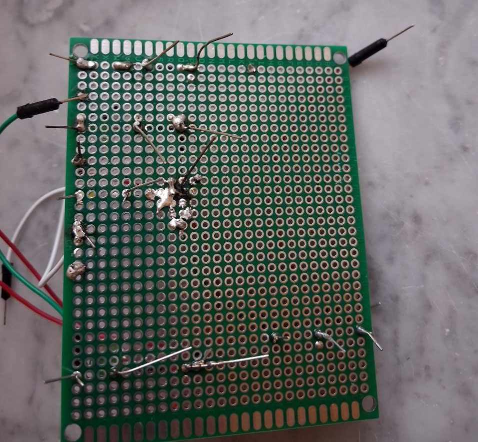 bad soldering attempt